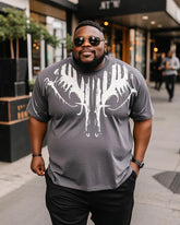 Big Man's Revenge Print Top T-Shirt